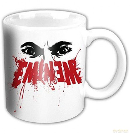 Eminem: Eminem White Eyes Coffee Fan Gift Kubek Marshall Mathers Slim Shady Official