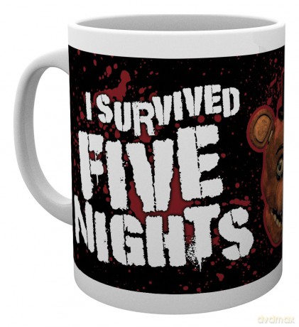 Five Nights At Freddys: Five Nights at Freddys, I Survived, Kubek, Wood 15 x 10 x 9 cm