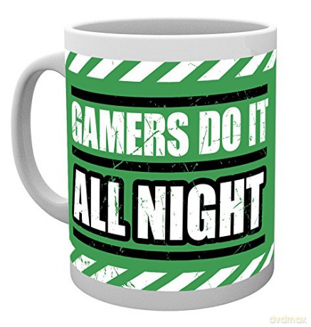 Gaming, All Night, Kubek, Wood wielokolorowy