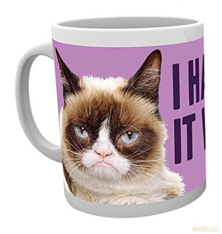 Grumpy Cat: Grumpy Cat, Fun, Kubek, Wood 15x10x9 cm