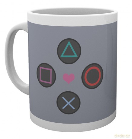 Playstation Push My Buttons: Playstation Push My Buttons Kubek ceramiczny 15 x 10 x 9 cm