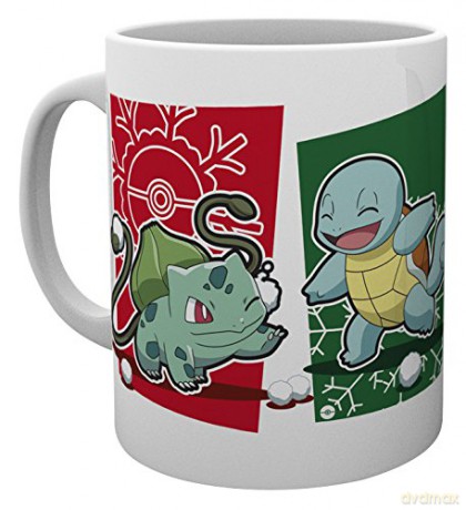 Pokemon: Pokemon, Snowball Starters, Kubek, Wood 15 x 10 x 9 cm