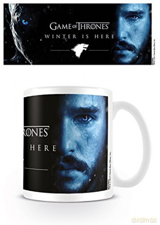 Got Winter Is Here Jon: Pyramid International Game of Thrones (Winter is Here-Jon) Official ceramiczny Kubek, Paper wielokolorowy, 11 x 11 x 1.3 cm
