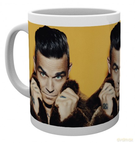 Robbie Williams: Robbie Williams, Fur, Kubek ceramiczny 15 x 10 x 9 cm