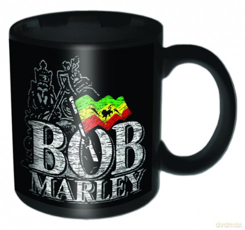 Bob Marley: Rocks Off BOB MARLEY DISTRESSED LOGO MUG