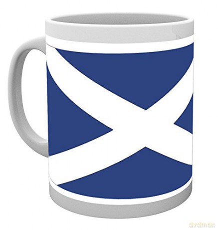 Scotland: Scotland, Flag, Kubek, Wood wielokolorowy