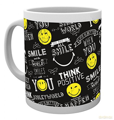 Smiley, Smile Collage, Kubek, Wood 15 x 10 x 9 cm