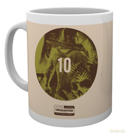Uncharted 10 Years Circle: Uncharted, 10 Years Circle, Kubek ceramiczny 15 x 10 x 9 cm