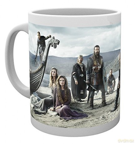 Vikings: Vikings, Beach, Kubek, Wood wielokolorowy