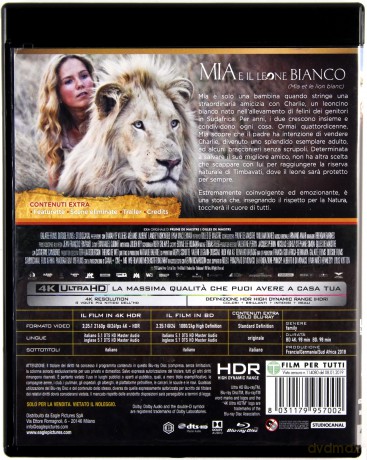 Mia and the White Lion (Mia i biały lew) [Blu-Ray 4K]+[Blu-Ray]