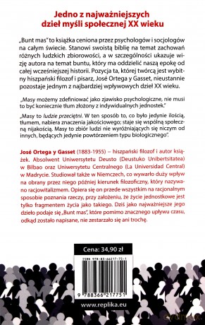 Bunt mas - y Gasset José Ortega [KSIĄŻKA]