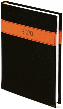 Kalendarz 2020 A5 dzienny Malaga czarny [KALENDARZ]