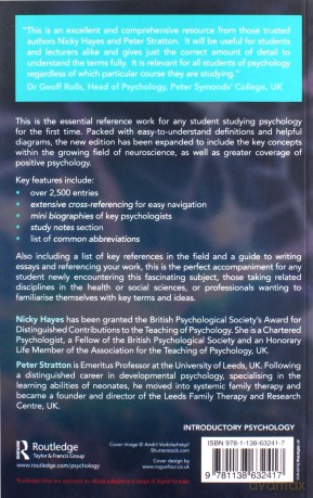 A Student's Dictionary of Psychology and Neuroscience - Nicky Hayes, Peter Stratton [KSIĄŻKA]