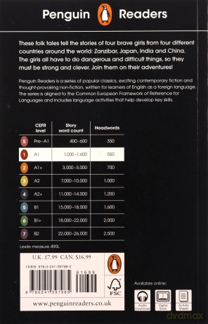 Penguin Readers Level 1 Tales of Adventurous Girls [KSIĄŻKA]