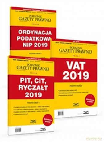 PIT,CIT,Ryczałt 2019 + VAT 2019+Ordynacja podatkowa,NIP 2019 [KSIĄŻKA]