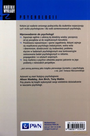 Wprowadzenie do psychologii - Alison Wadeley, Ann Birch [KSIĄŻKA]
