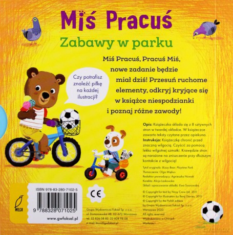 Miś Pracuś. Zabawy w parku - Benji Davies [KSIĄŻKA]