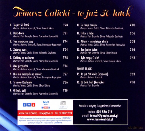 Tomasz Calicki: To już 50 latek [CD]