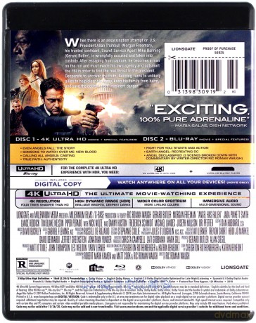 Angel Has Fallen (Świat w ogniu) [Blu-Ray 4K]+[Blu-Ray]