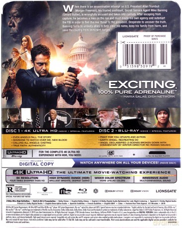 Angel Has Fallen (Świat w ogniu) [Blu-Ray 4K]+[Blu-Ray]
