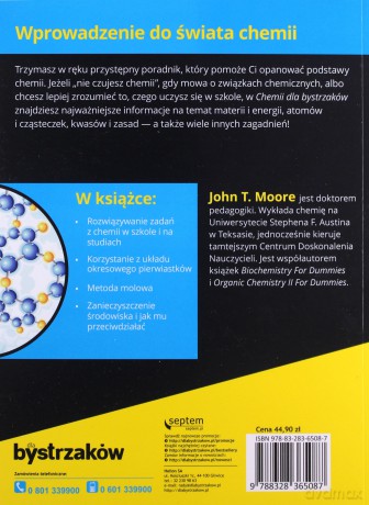 Chemia dla bystrzaków - John T. Moore [KSIĄŻKA]