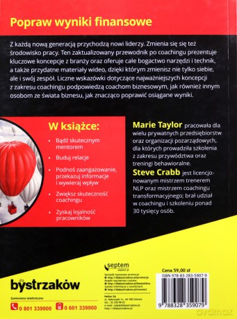 Coaching i mentoring biznesowy dla bystrzaków - Marie Taylor, Steve Crabb [KSIĄŻKA]