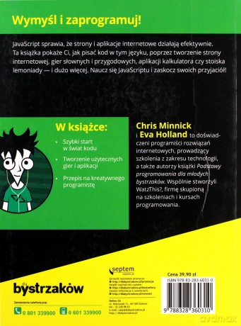JavaScript dla dzieci dla bystrzaków - Chris Minnick, Eva Holland [KSIĄŻKA]