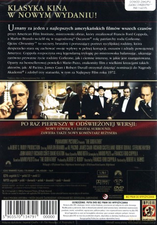 Ojciec Chrzestny - odnowiona edycja (polski lektor) [DVD]