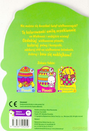 Wielkanocne kolorowanki. Wielkanocny koszyczek 1 [KSIĄŻKA]