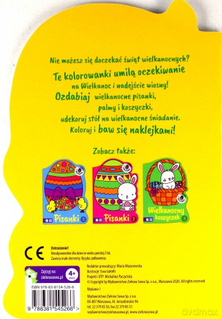 Wielkanocne kolorowanki. Wielkanocny koszyczek 2 [KSIĄŻKA]