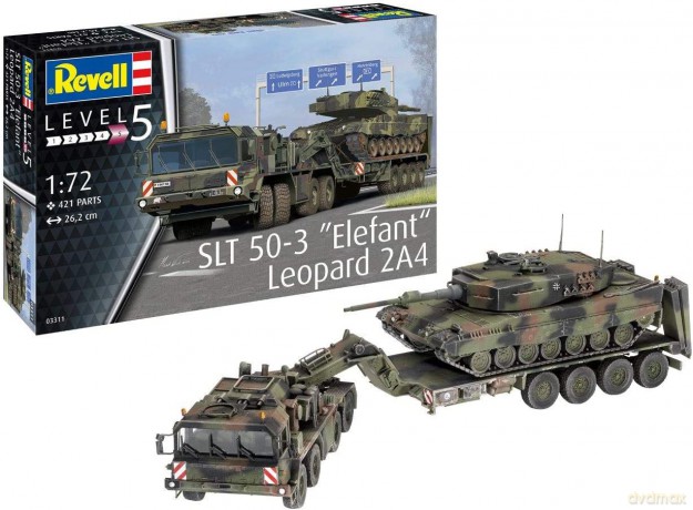 Model plastikowy SLT 50-3 Elefant + Leopard 2A4