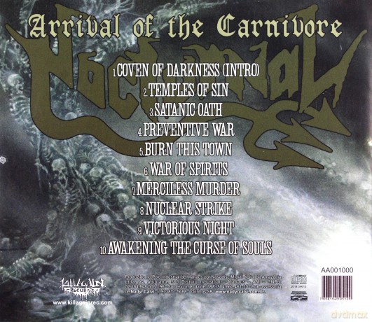 Nocturnal: Arrival Of The Carnivore 2014 [CD]