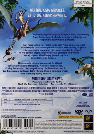 Epoka lodowcowa 3: Era dinozaurów [DVD]
