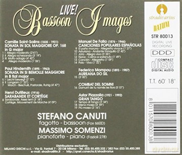 Astor Piazzolla: Bassoon Works [CD]