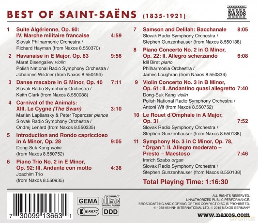 Best of Saint-Saens [CD]