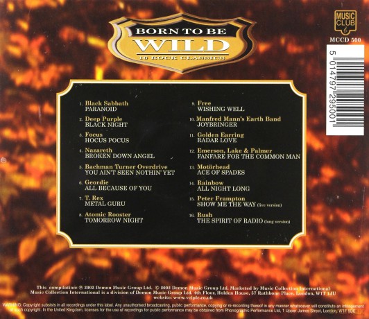 Born to Be Wild: 16 Rock Classics [CD]