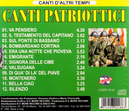 Canti Patriottici [CD]