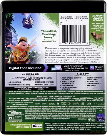 Up (Odlot) [Blu-Ray 4K]+[2xBlu-Ray]