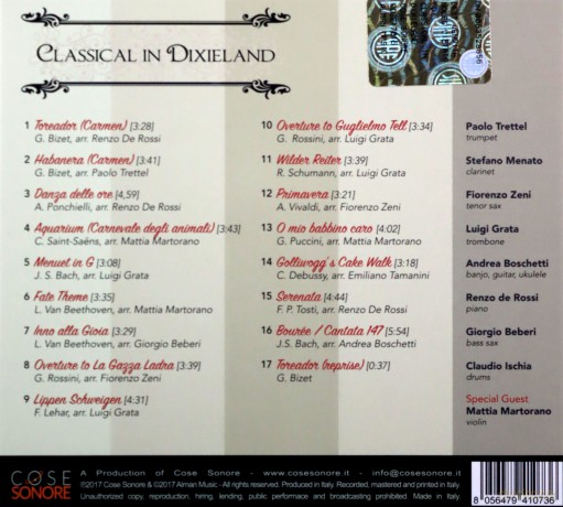 Tiger Dixie Band: Classical In Dixieland [CD]