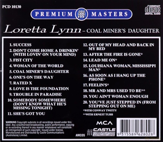 Loretta Lynn: Coal Miner's Daughter [CD]