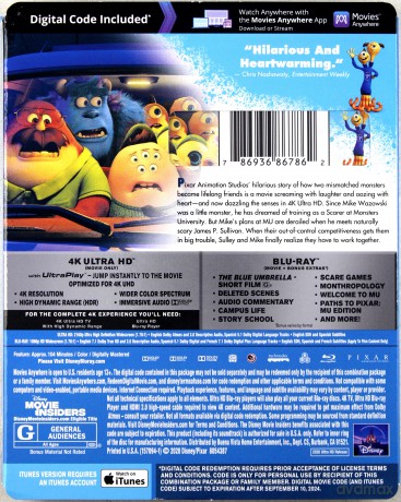 Monsters University (Uniwersytet Potworny) (Disney) [Blu-Ray 4K]+[2xBlu-Ray]