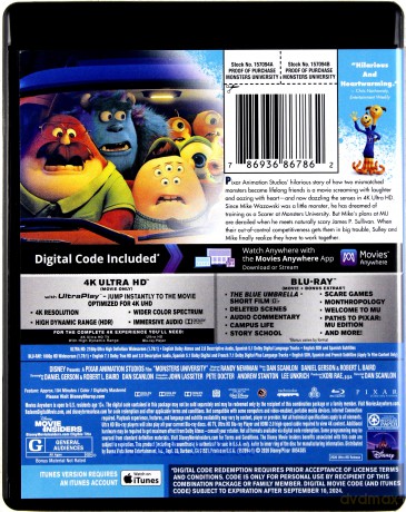 Monsters University (Uniwersytet Potworny) (Disney) [Blu-Ray 4K]+[2xBlu-Ray]