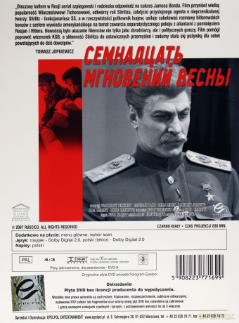 Klasyka Kina Radzieckiego: Siedemnaście mgnień wiosny [BOX] [6DVD]