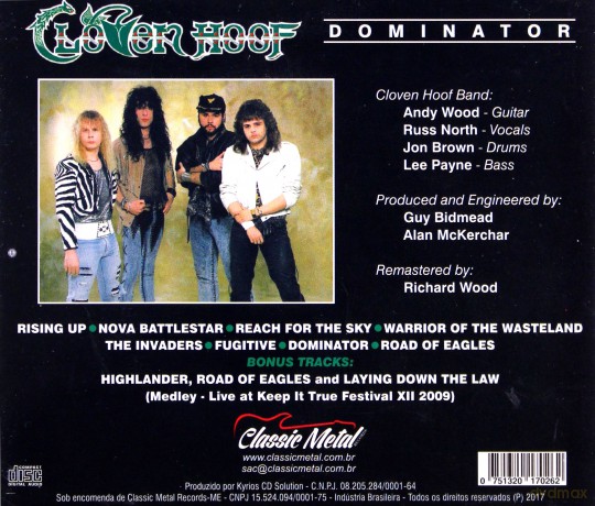 Cloven Hoof: Dominator [CD]