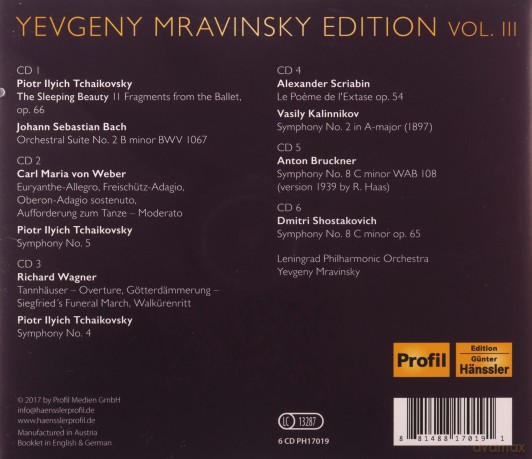 Evgeny Mravinsky: Evgeny Mravinsky Edition Vol.3 [6CD]