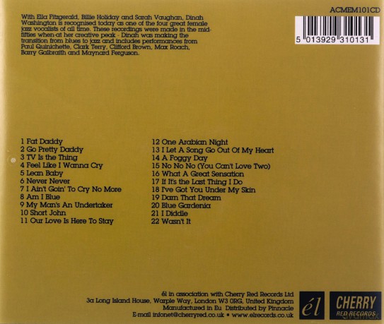Dinah Washington: Evil Gal [CD]