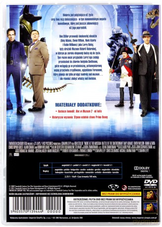 Noc w muzeum 2: Ucieczka z wystawy [DVD]