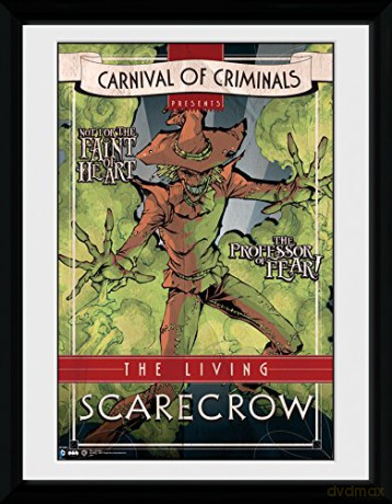 Batman: Gb Eye Ltd, Batman Comic, Circus Scarecrow, Foto Incorniciata, 40 X 30 Cm [CD]