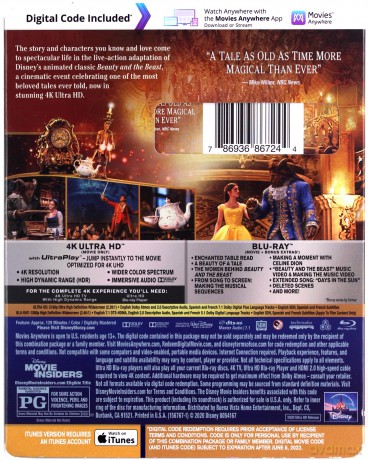Beauty and the Beast (Piękna i Bestia) (Disney) [Blu-Ray 4K]+[Blu-Ray]