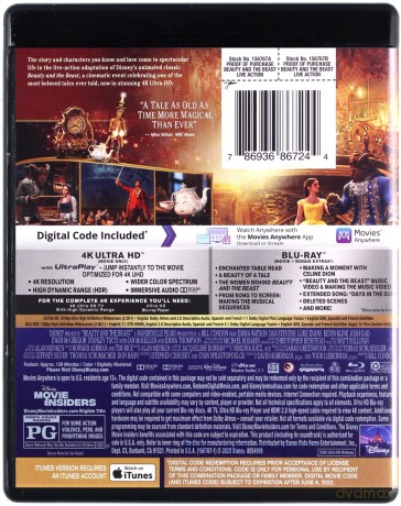 Beauty and the Beast (Piękna i Bestia) (Disney) [Blu-Ray 4K]+[Blu-Ray]